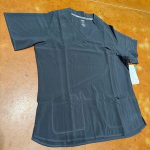 Essential Threads Gray V-Neck Scrub Top